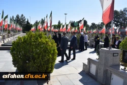 تجدید میثاق مدیران دانشگاه فرهنگیان اصفهان با شهیدان اقتدار 7