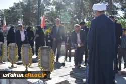 تجدید میثاق مدیران دانشگاه فرهنگیان اصفهان با شهیدان اقتدار 8
