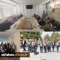 حضور فرماندار نجف آباد و سرپرست دانشگاه فرهنگیان استان و هیأت همراه در دانشگاه فرهنگیان مرکز شهید آیت در جهت پیشبرد اهداف و تخصیص دانشکده شدن 2