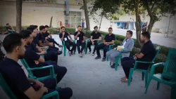 گفت و گوی صمیمی دکتر شفابخش، با یکی از کاروان های ورزشی پیرامون هدف از برگزاری این المپیاد  2